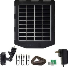 Trail Camera Solar Panel, Solar Battery Charger Kit 12V/1A 6V/1.5A with Build-I