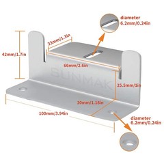 16 Units per Set Solar Panel Mounting Z Brackets, Solar Panel Mounting Bracke…