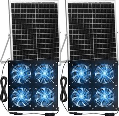 11.8″ Solar Powered Fan Kit 25W Greenhouse