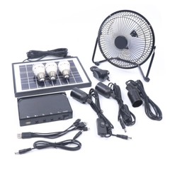 Portable Solar Power Panel Generator Kit Camping Battery Pack Power Station USA