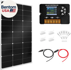 100W Monocrystalline Solar Panel Kit with 30A PWM Controller – 12V/24V High Effi