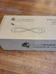 Lion Energy 25 ft Solar Power Connector Anderson Cable 25a Capacity Nylon Sheath