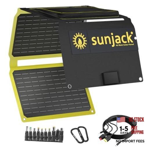 Foldable and Waterproof Solar Panel | ETFE Monocrystalline, USB-C and 40 Watt