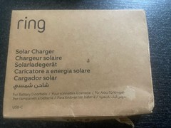Ring 6A32F2 Solar Charger for Ring Battery Doorbell Models USB-C Black No Camera