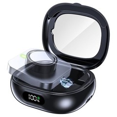 Portable Charging Case Compatible with Oura Ring Gen 4 & Gen 3, 2000mAh Black