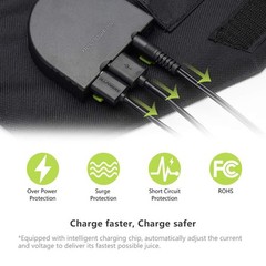 ALLPOWERS Portable Solar Panel 100W (Dual 5v USB with 18v DC Output) Monocrys…