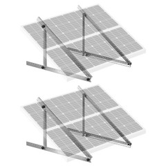 VEVOR 45-Inch Solar Panel Mount Brackets 0 – 90° Adjustable Tilt Brackets 2-Set