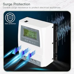 MOES Smart Automatic Transfer Switch for Off Grid Solar Wind System, Dual Pow…