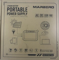 MARBERO Camping Solar Generator 120W Peak Portable Power Station 88Wh Generator