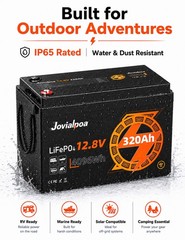 12V 320Ah Mini LiFePO4 Lithium Battery Cycle Deep BMS for Solar RV Off-grid Boat