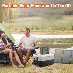 300W Solar Generator & 65W Power Bank – Ideal for Camping & Emergencies