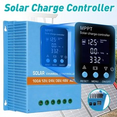 100A MPPT Solar Charge Controller 12V/24V/36V/48V LCD Regulator for solar panels