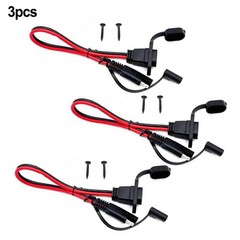 12AWG SAE Connector Harness 3Pcs 30cm Cables for Solar Panel Connection