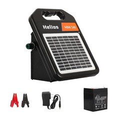 10 Miles Solar Electric Fence Charger with Day/Night Mode, 0.11J Portable Solar