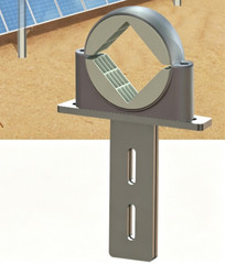 Solar Tracker Bearing ZA120/ZA100 with Polymer Wear-Resistant Design