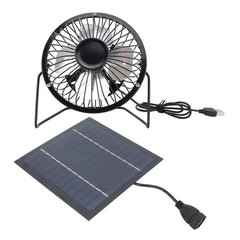 Solar Panel Powered Fan Eco Friendly Cooling For Greenhouse