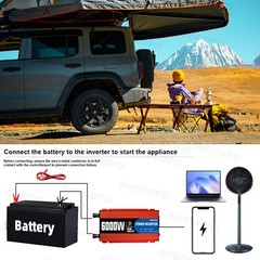 110V 6000W 100A Solar Panel Kit Complete Solar Power Generator Home Grid System.