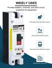 100 Amp Battery DC Disconnect Switch, DC Breaker for Main Power Station,