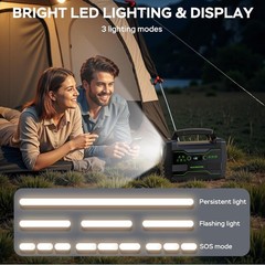 Portable 155Wh Power Station for Home Backup and Outdoor Use – 100W Generator