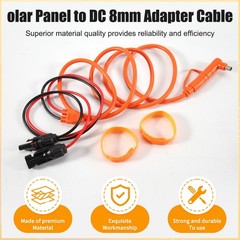 Solar Panel to DC 8mm Adapter Cable 2m, Solar Connector to DC7909/8020 Male4185