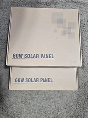 Lot of 2 Apowking S60 60W Foldable Solar Panel with USB-C and 18V DC Output