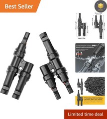 Effortless Plug-and-Play Solar Connectors, 2 to 1 Y Connector Set for RV & Boats