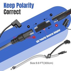 Mini Starlink Power Cable Kit with SAE Quick Disconnect Polarity 10Ft-Kit