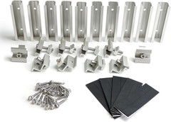 Solar Panel Mounting Brackets Mid and End Clamps and Rails Kit for Roofing Solar