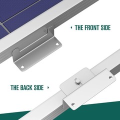 Solar Panel Mounting Brackets Kit – Z Brackets for Roof, RV, Trailer, Wall, Off-