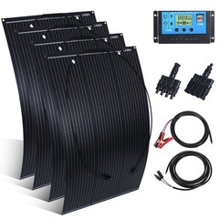 400W Solar Panel Kit 18V Solar Off-grid Systems 30A PWM Controller for RV Boat