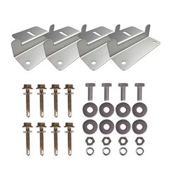 Renogy Solar Panel Mounting Z Brackets Lightweight Aluminum Corrosion Free