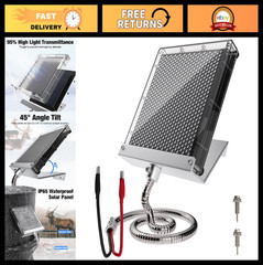 6V Solar Battery Charger for Deer Feeder – 1.7W Waterproof Panel & Mounting Clip