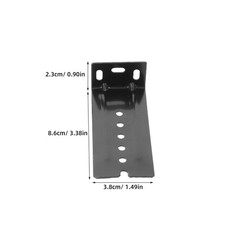 8Pcs Alloy Keyboard Slide Brackets Black for Under Desk Tray Support