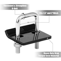 Hitch Tightener Stabilizer for 1.25″ & 2″ Hitches – Carbon Steel Anti-Rattle