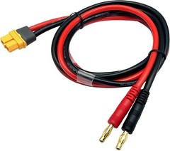 XT60H Connector Plug to 4mm Banana Plugs Battery Charge Lead 3FT 12AWG