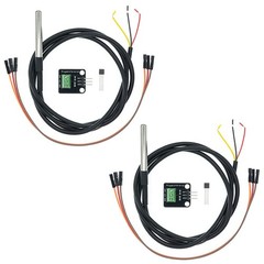 2 Pack Temperature Sensor Module Kit with Waterproof Stainless Steel Probe, T…