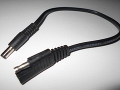 DC Connector to Portable Battery Charger Solar Panel Sae Car motorcycle Jetski