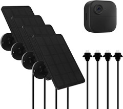 4 Pack Solar Panel for Blink Outdoor 4 Camera, 4W Solar Panels with USB-C Port