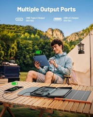 Solar Panels 30W Portable Foldable Solar Charger with 5V USB-A and USB-C Fast…