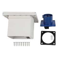External Waterproof 16A Mains Socket for RV Trailers Campers IP44 Protection
