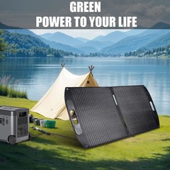 100/200W Foldable Monocrystalline Solar Panel Type-C/USB/DC For Camping RVs Boat