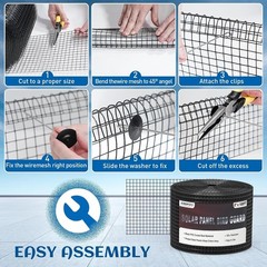 Squirrel & Bird Proof Solar Panel Wire | 8×100 ft Guard Roll