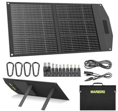 100W Waterproof Foldable Solar Panel with 10 Connectors for Outdoor Power