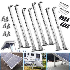 Adjustable Angle Solar Panel Mounting Brackets Ground Wall Roof Tilt Mount Fix