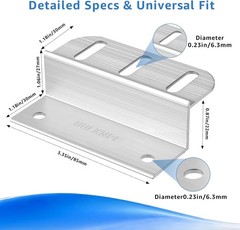 Complete 16-Pack Solar Mounting Kit – Aluminum Z Brackets for RV & Off-Grid Use