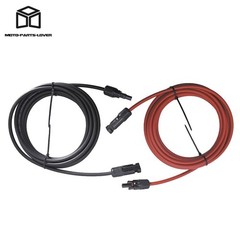 10 AWG 15ft 1 Pair Solar Panel Extension Cable Wire Connector