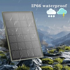 Hunting Camera Solar Panel Battery Charging External Power 3W 5V 6000mAh IP66