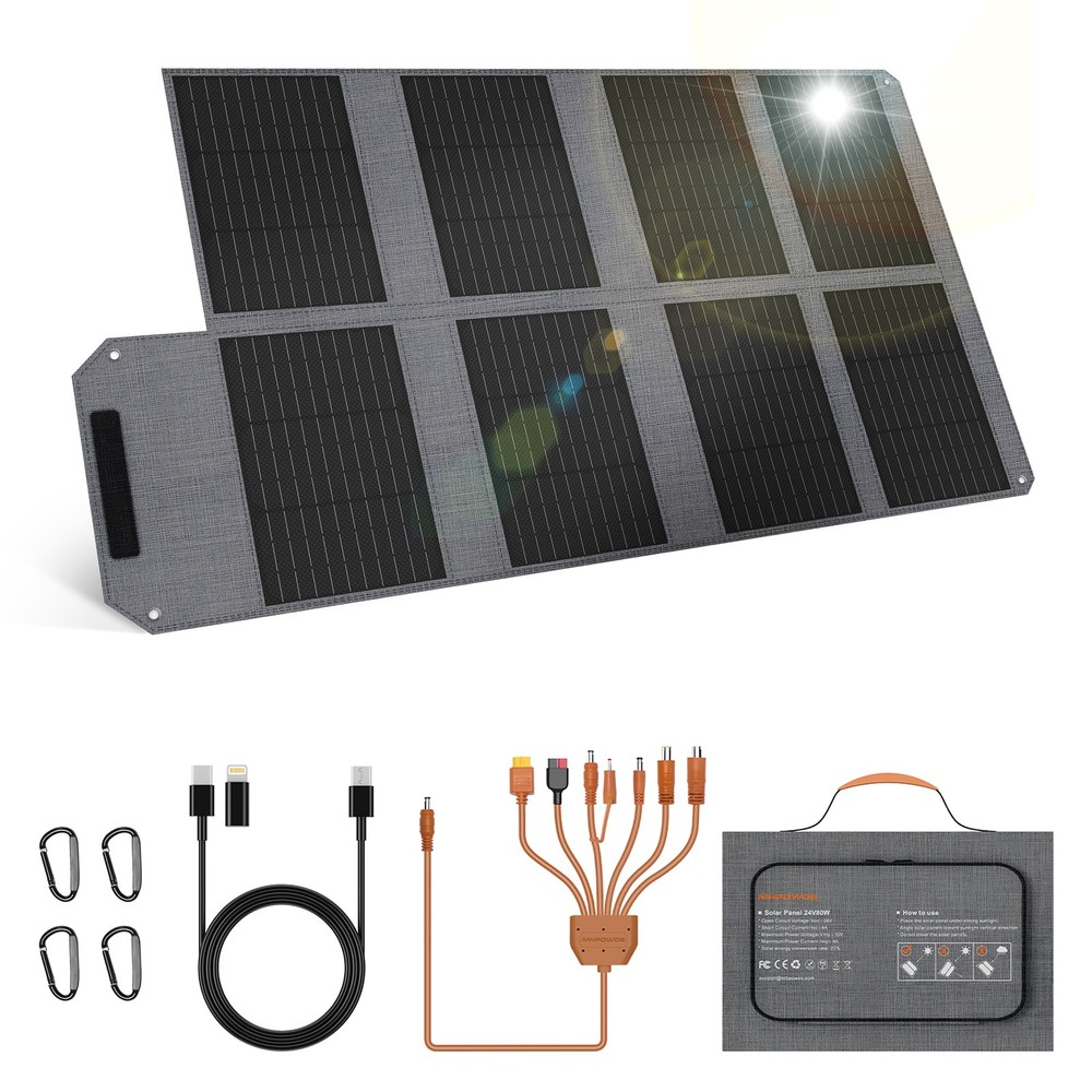 80W Solar Panel Foldable solar usb charger for BLUETTI Elite 30 V2 Backup Power