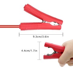 RIIEYOCA 14AWG Battery Alligator Crocodile Clip to Solar Connector Black