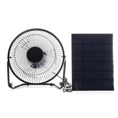 4 Inch Portable Solar Powered Fan Greenhouse Suitable Energy Efficient